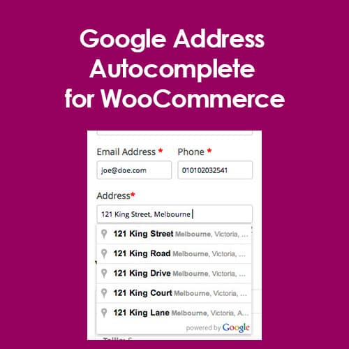 Google Address Autocomplete voor WooCommerce