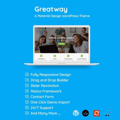 Greatway - Material Ontwerp WordPress-thema