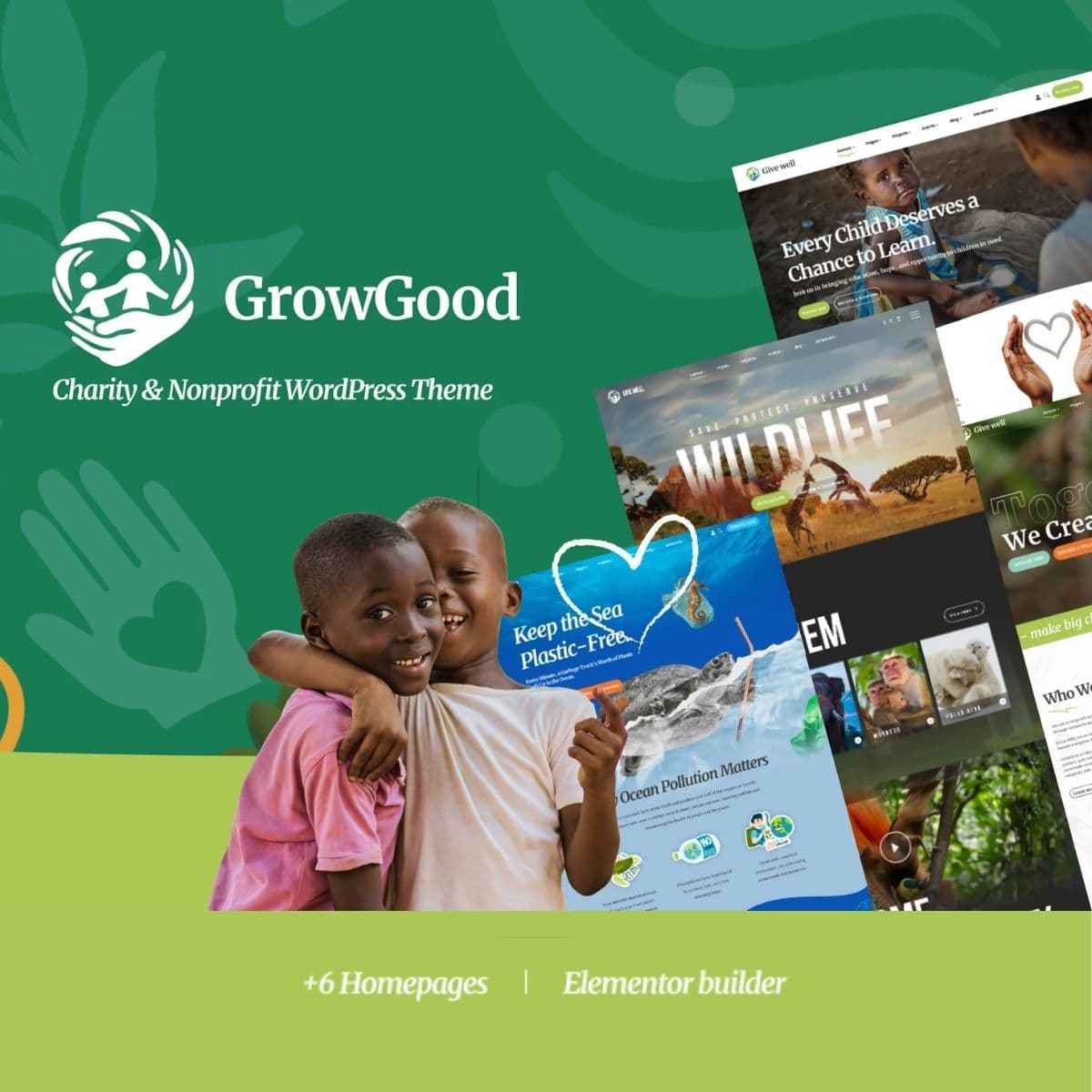 GrowGood - Charity & Nonprofit Temă WordPress