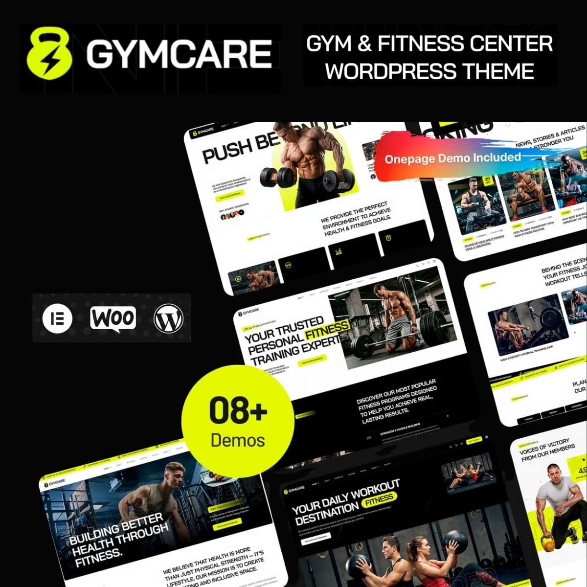 Gymcare - Тема WordPress для фитнеса и спортзалов