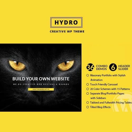 HYDRO - One Page Portfolio WordPress-thema