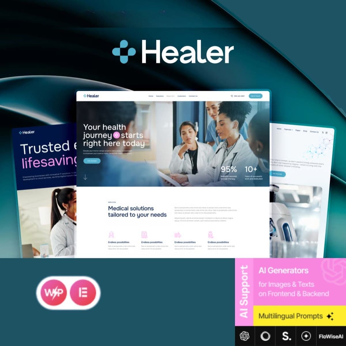 Healer - Doctor, Clinic & Medical Theme WordPress