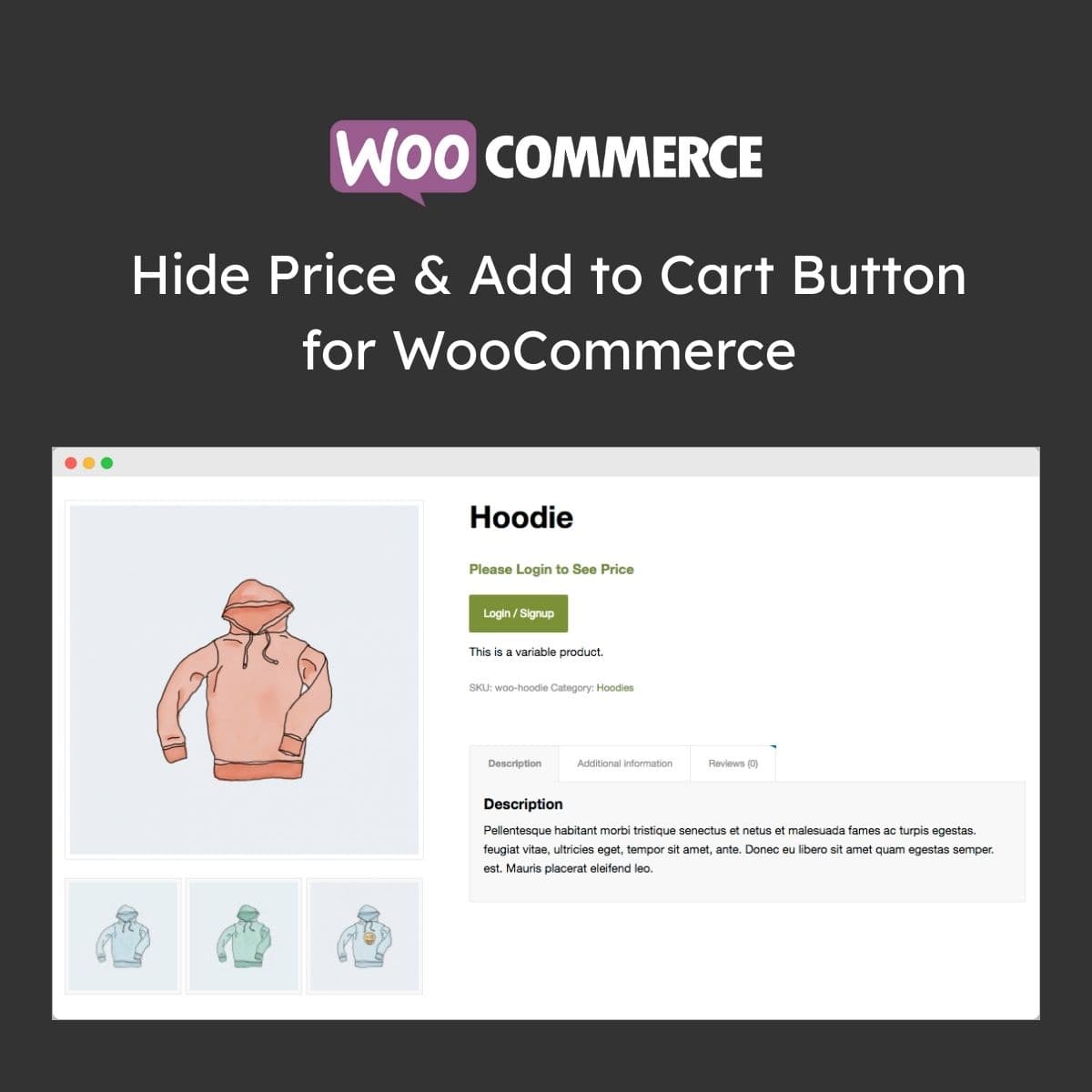 Hide Price & Add to Cart Button dla WooCommerce