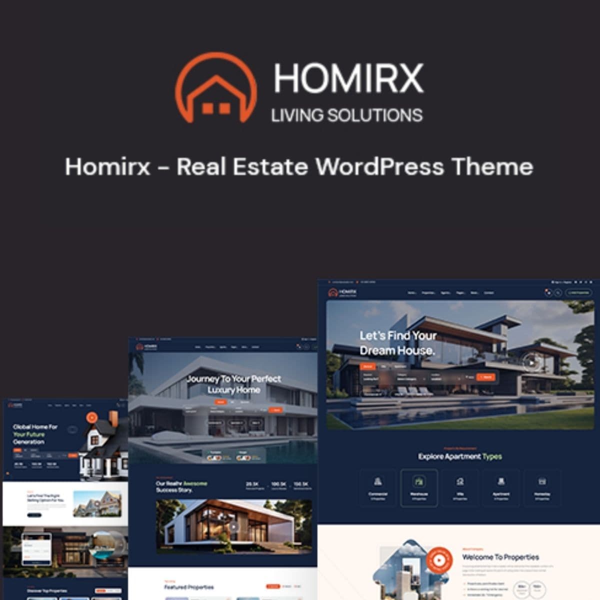 Homirx - Bienes Raíces Tema de WordPress