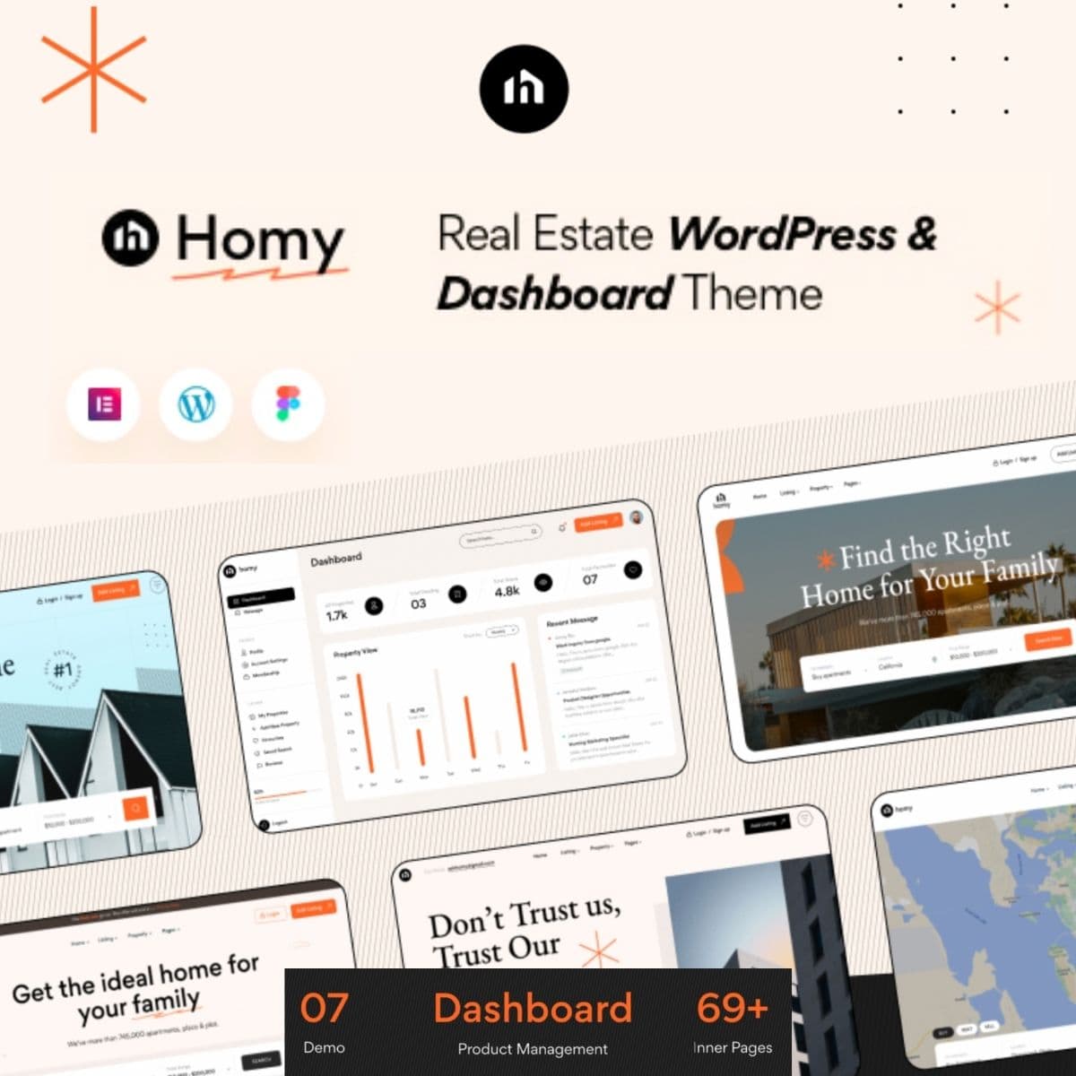 Homy - Vastgoed WordPress-thema