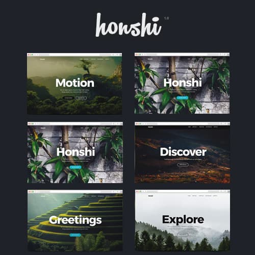 Honshi - WordPress Simple Портфолио Theme