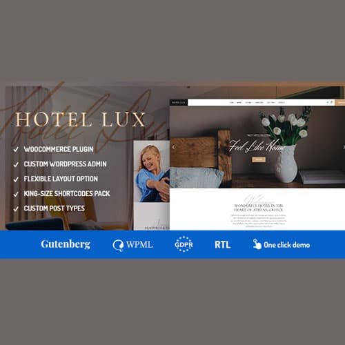 호텔 Lux - Resort & SPA 워드프레스 테마