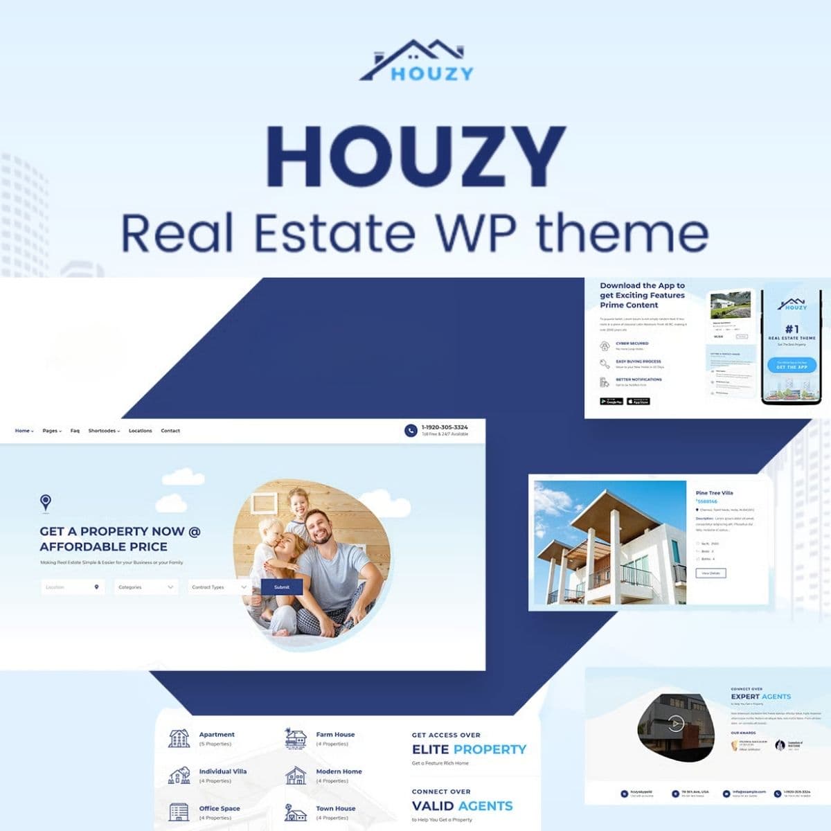 Houzy - Tema WordPress per Immobili