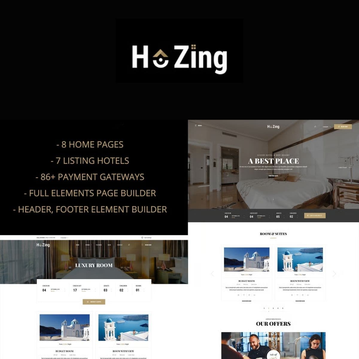 Hozing - ホテル予約WordPressテーマ