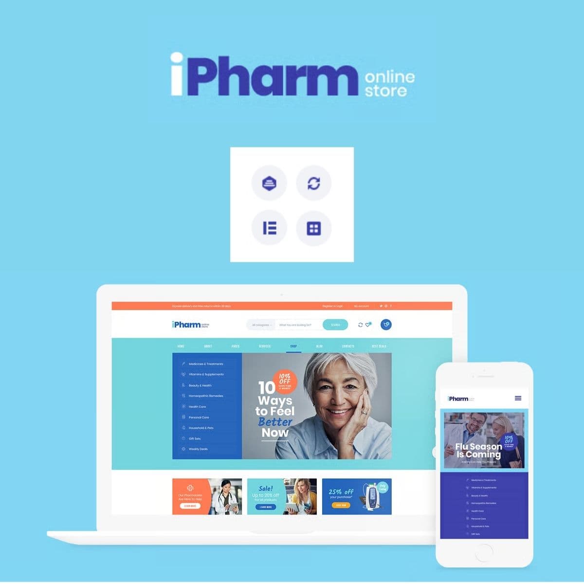 IPharm - Online Pharmacy & Medical Theme WordPress