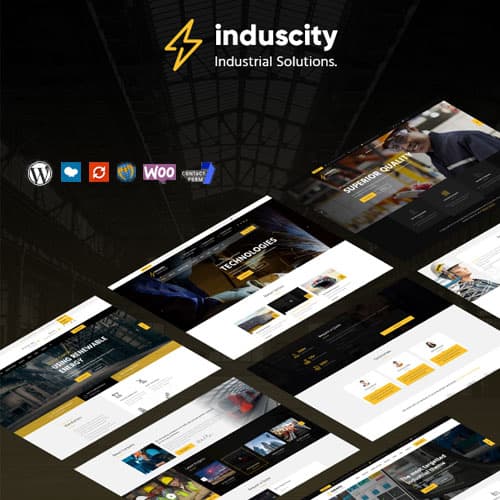 Induscity - Factory and Manufacturing Тема WordPress