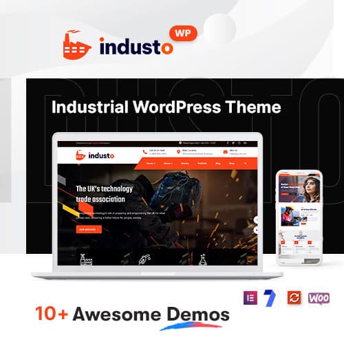 Industo - Factory & Industry Тема WordPress