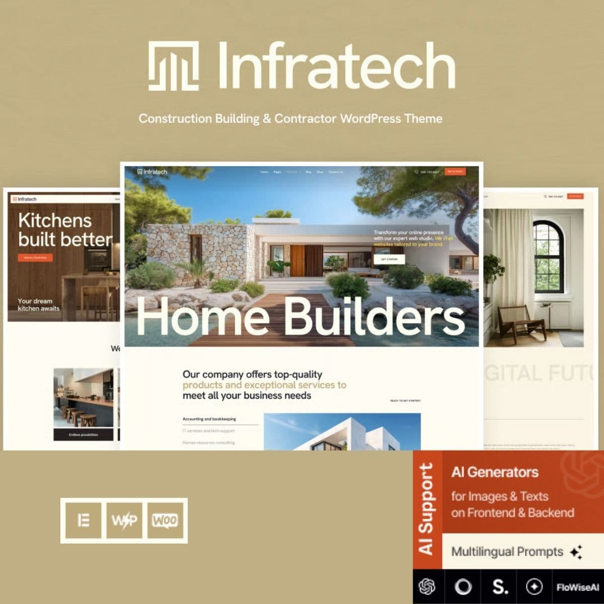 Infratech - Costruzione Building & Contractor Tema WordPress