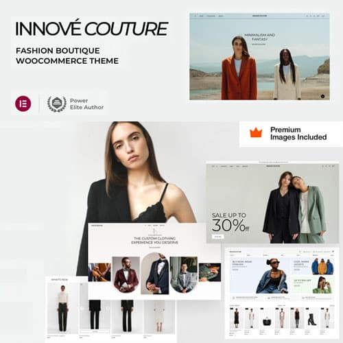 Innové Couture - Clothing Ecommerce Тема WordPress