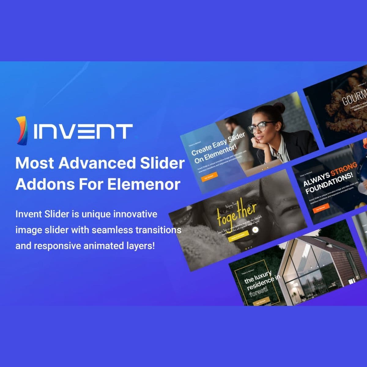 Invent Slider 適用於Elementor