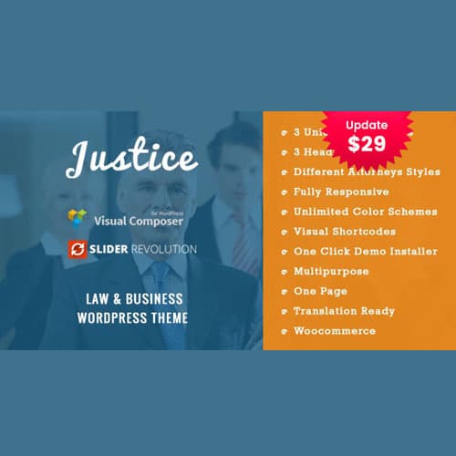 JUSTICE - Law & کاروبار ورڈپریس تھیم