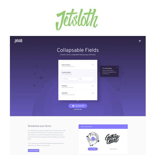 Jetsloth - Gravity نموذجs Collapsible Sections