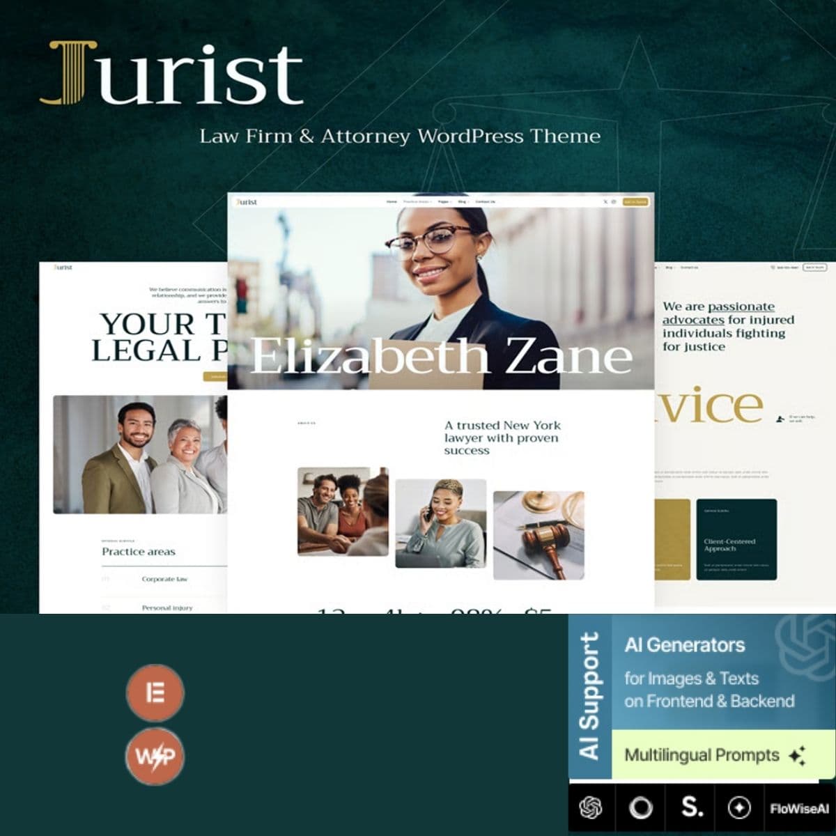 Jurist - Law Firm & Attorney ورڈپریس تھیم