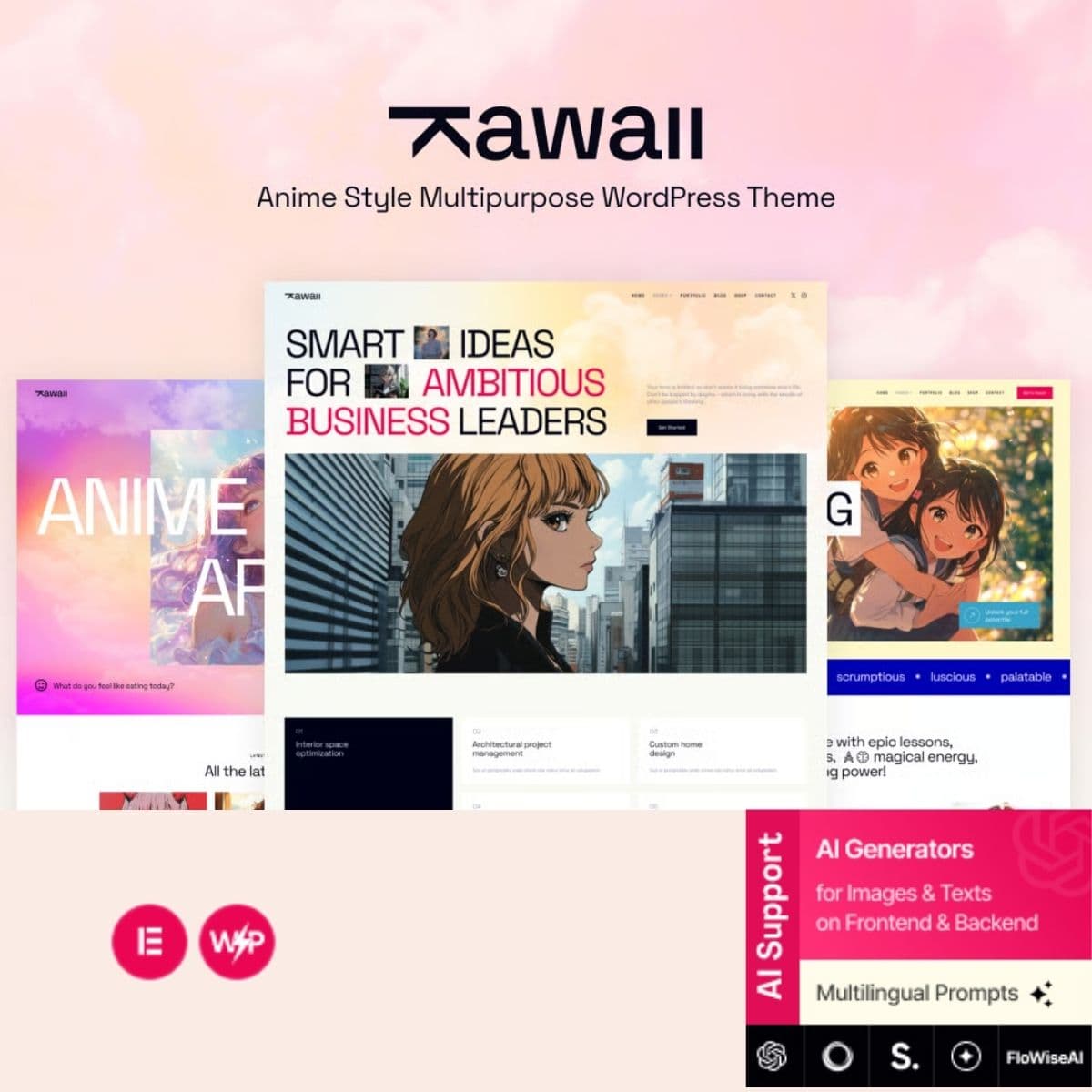 Kawaii - Anime Creativo Original Tema WordPress