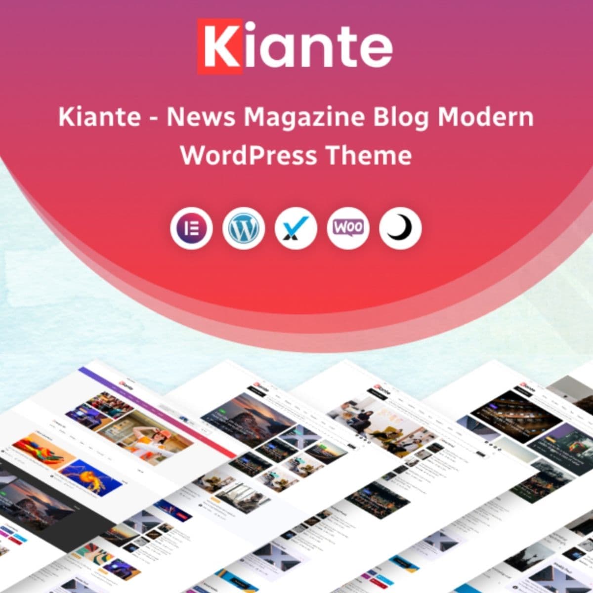 Kiante - Newspaper & Rivista Elementor Tema WordPress Multiuso
