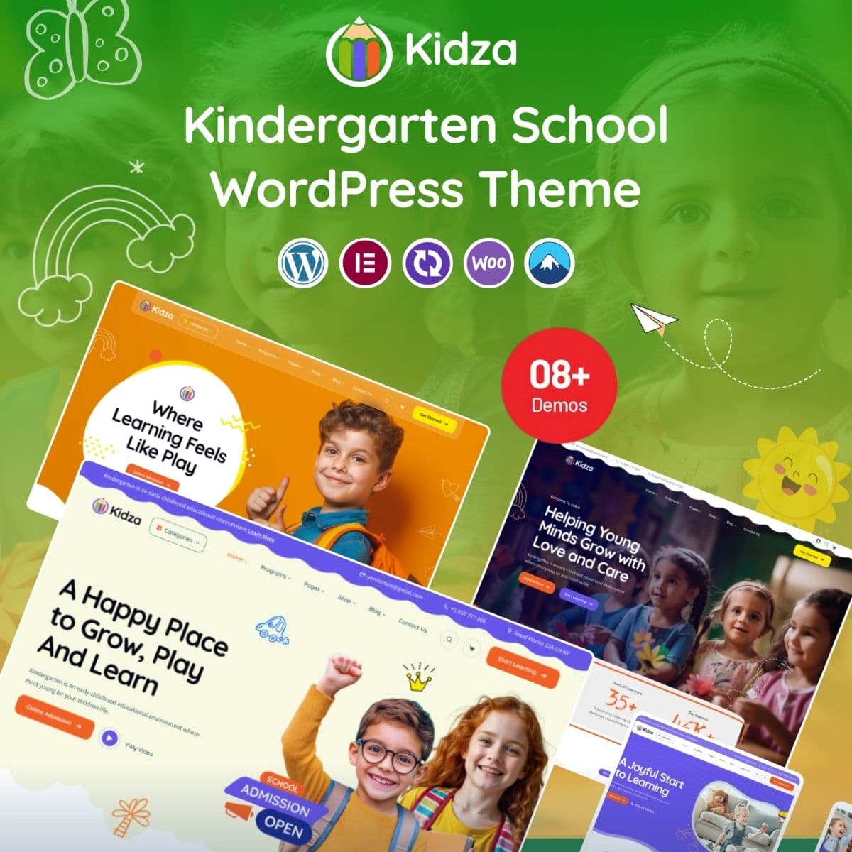 Kidza - 幼稚園向けWordPressテーマ