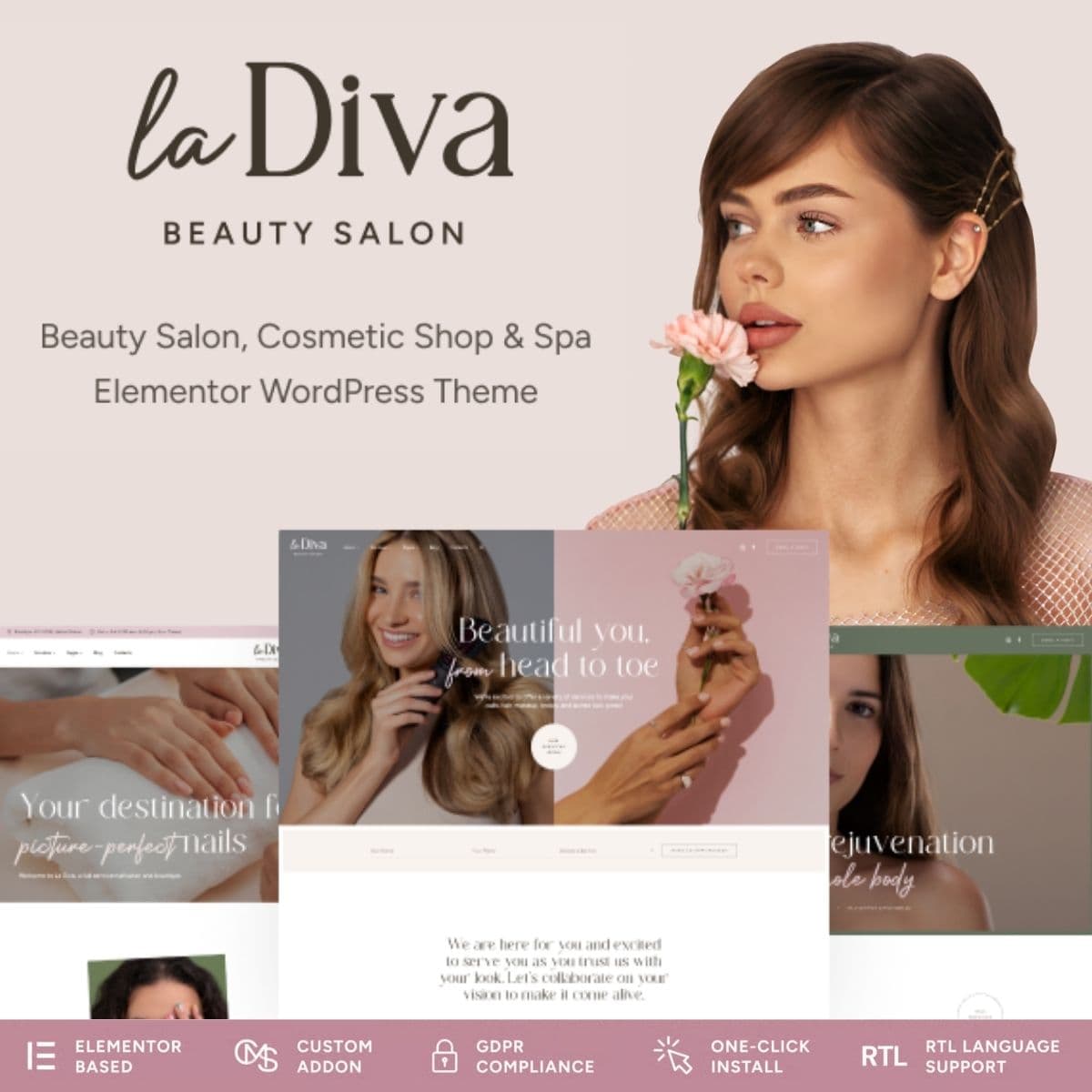 La Diva - Güzellik Salon & Spa WordPress Teması