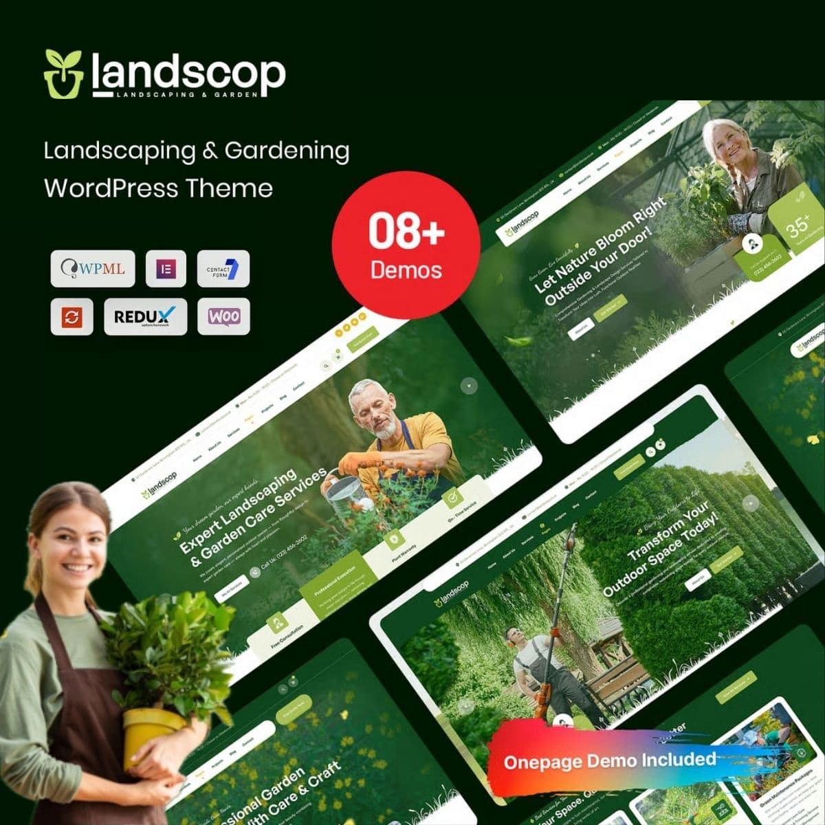 Landscop - Landscaping & Gardening Tema de WordPress