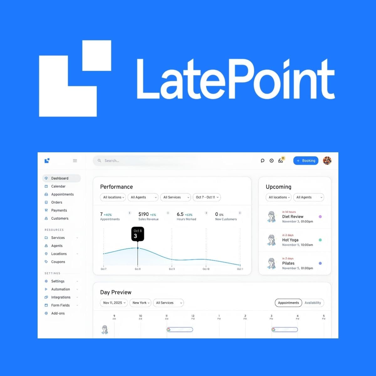 LatePoint - Appointment การจอง & Reservation plugin สำหรับ WordPress