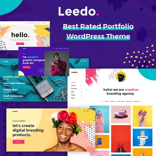 Leedo – Modern, Colorful & Kreatif Portofolio Tema WordPress