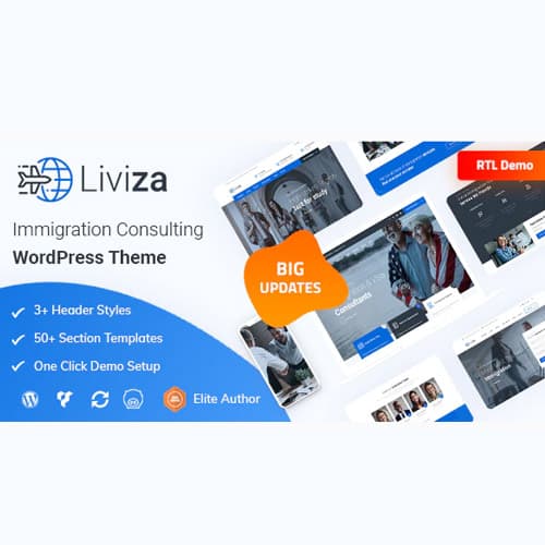 Liviza - Immigration Consulting Θέμα WordPress