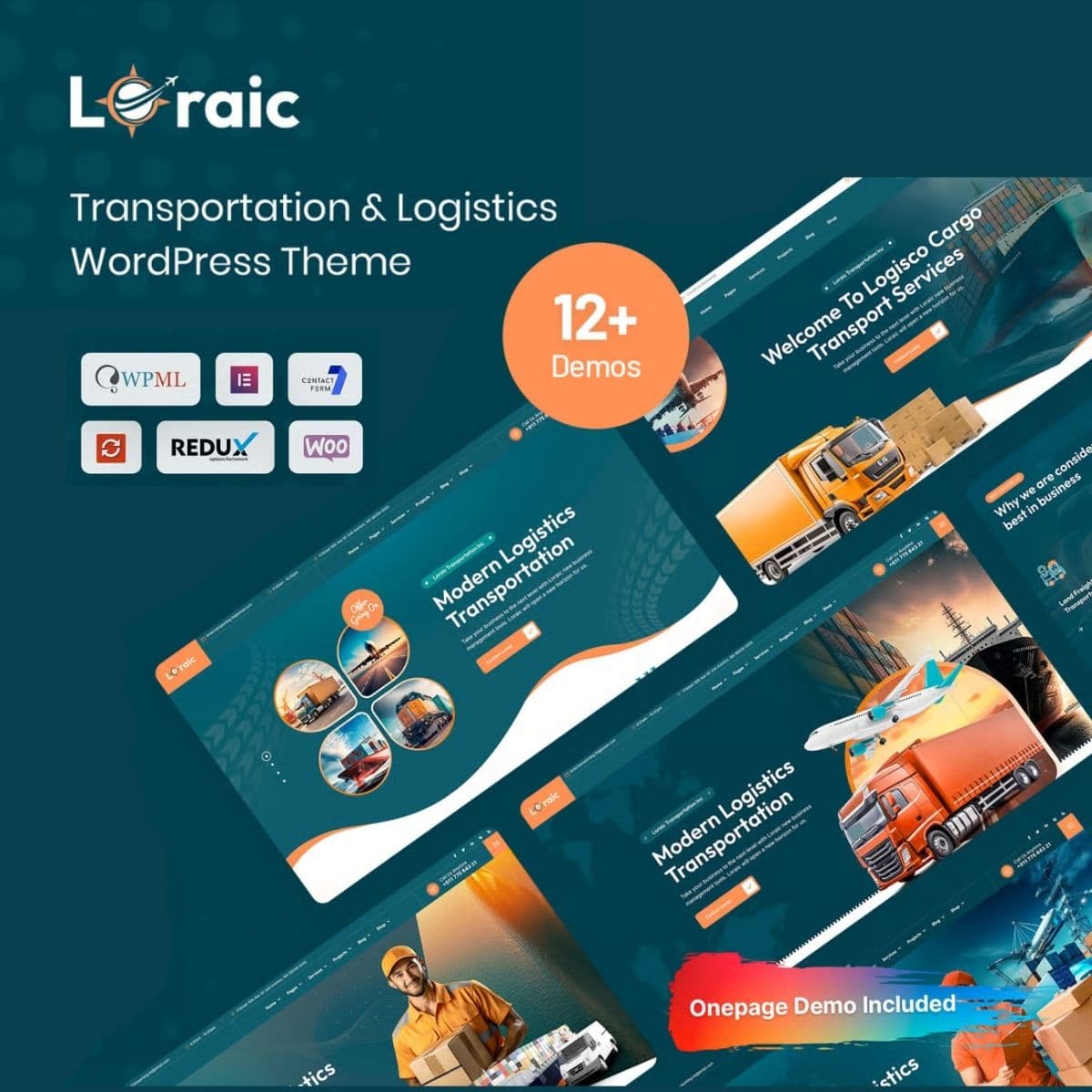 Loraic - Transportation & Logistics WordPress Teması