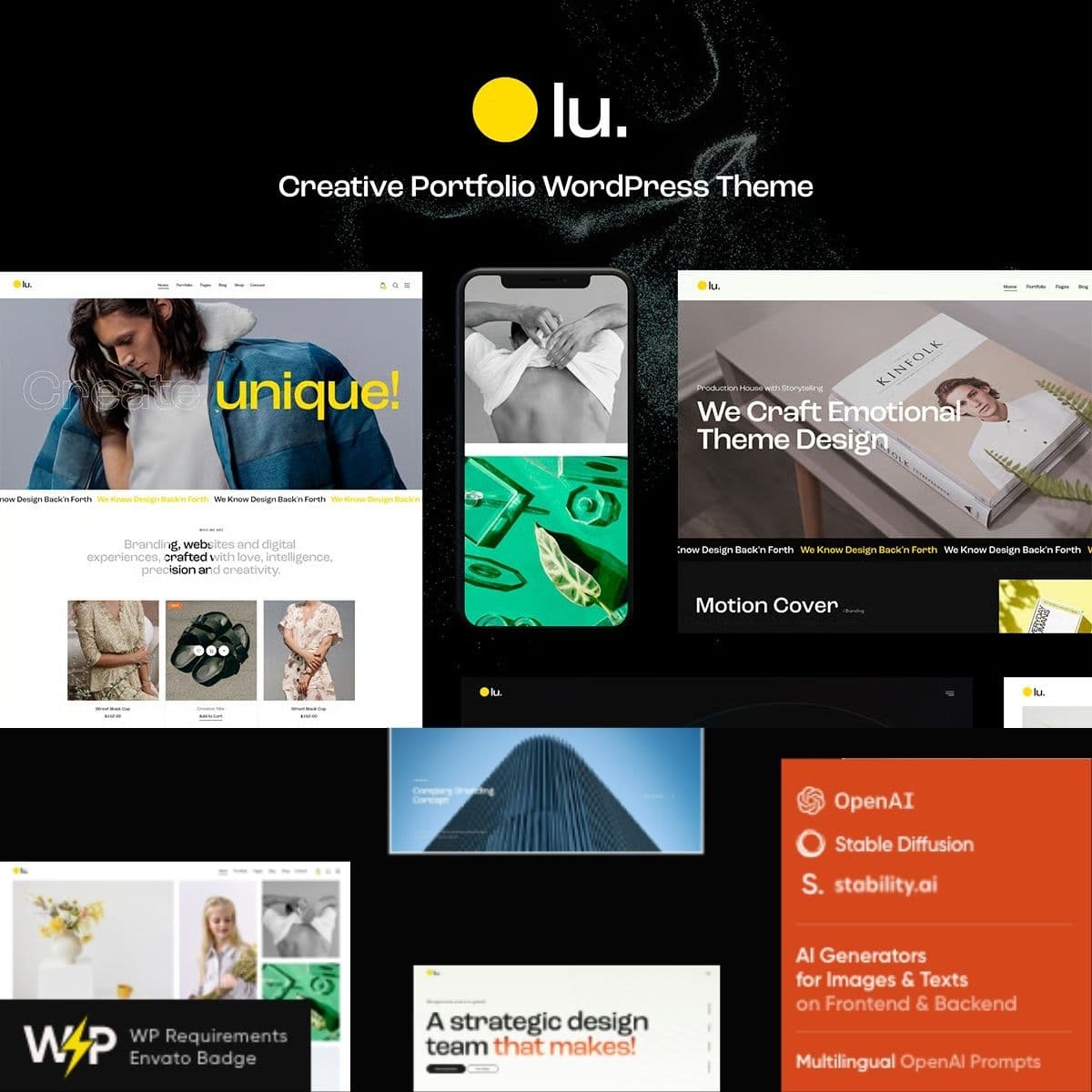 Lunna - Photographer Portfolio Motyw WordPress