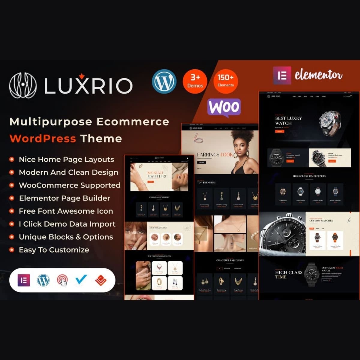 Luxrio – Jewellery & فیشن eCommerce ورڈپریس تھیم