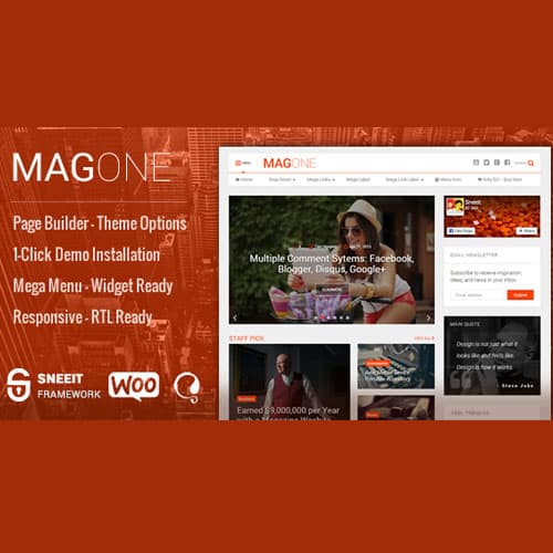 MagOne -­ News Majalah Tema WordPress