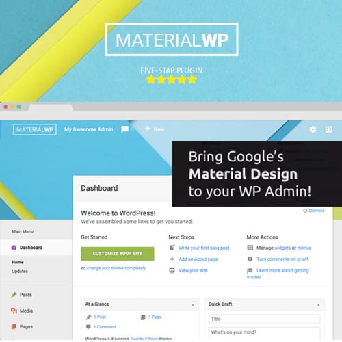 Material WP - Material Thiết Kế Bảng Điều Khiển Theme