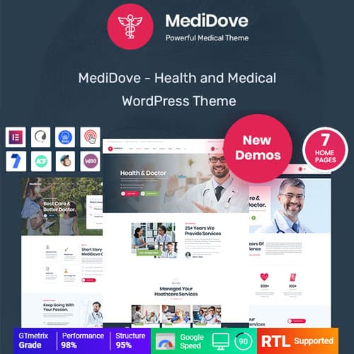 MediDove - Sağlık & Medikal WordPress Teması