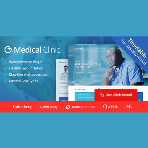 メディカル Clinic - Doctor and Hospital ヘルス WordPressテーマ