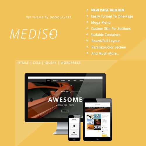 Mediso - Zakelijk / One-Page / Blogging WordPress