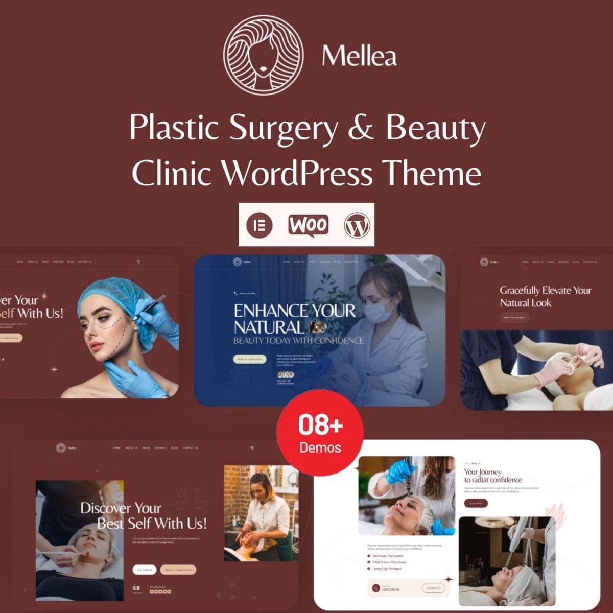 Mellea - Plastic Surgery & Güzellik Klinik WordPress Teması