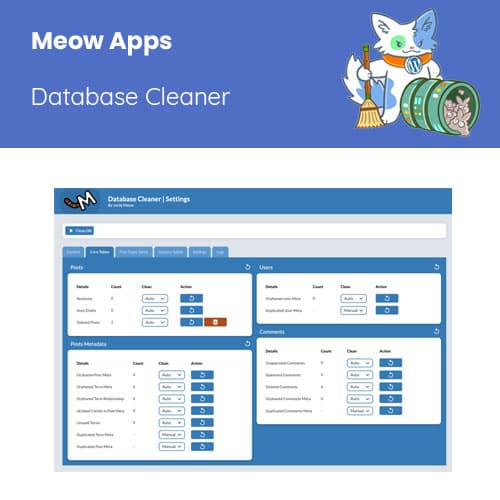 Meow Apps Database สะอาดer Pro