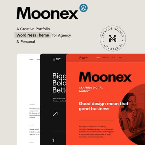 Moonex - Ajans & Portföy WordPress Teması