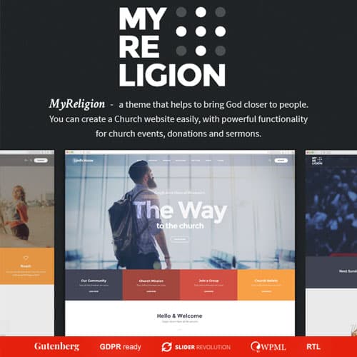 My Religion - Church & Charity WordPress-thema