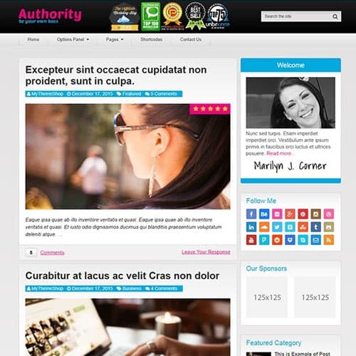 MyThemeShop Authority قالب ووردبريس