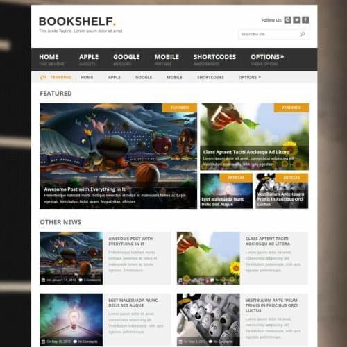 MyThemeShop Bookshelf ธีม WordPress