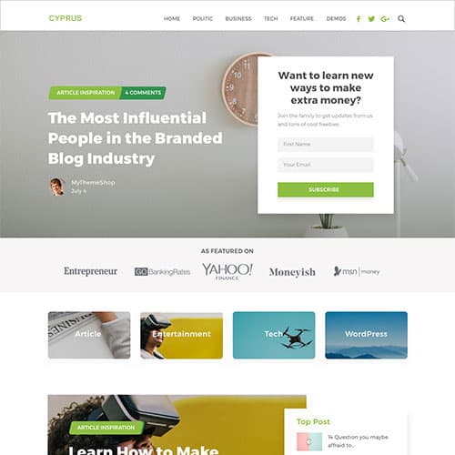 MyThemeShop Cyprus WordPress Teması