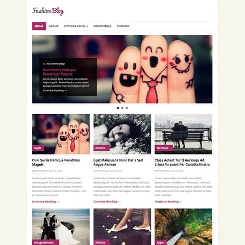 MyThemeShop แฟชั่นblog ธีม WordPress