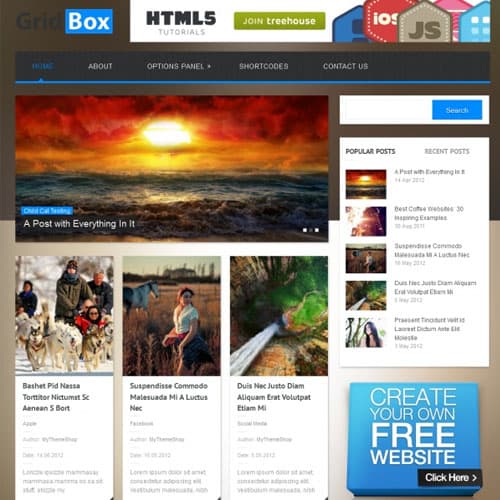 MyThemeShop Gridbox Motyw WordPress