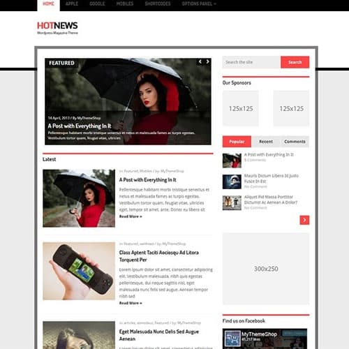 MyThemeShop Hotnews ธีม WordPress