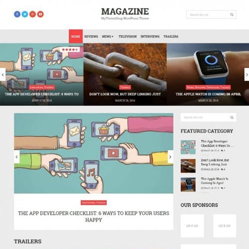 MyThemeShop นิตยสาร ธีม WordPress