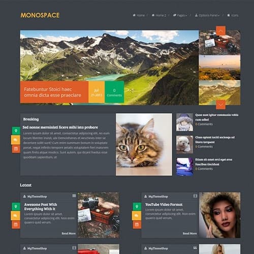 MyThemeShop Monospace ธีม WordPress